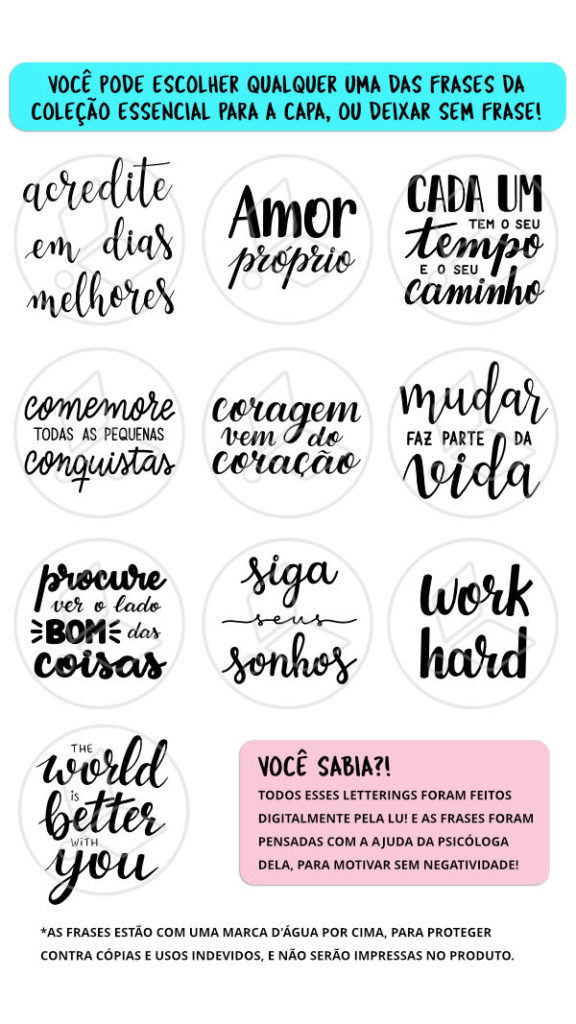 Adesivos - Frases Motivacionais da Coleção Essencial - Lado B Papelaria