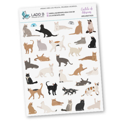 adesivos gatinhos