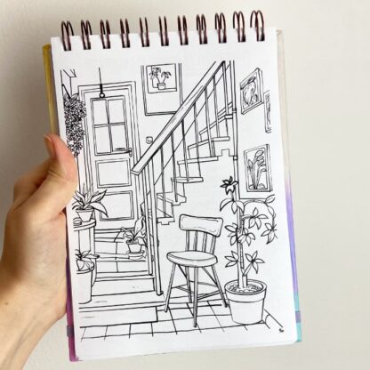 Bloco Livro de Colorir - Cômodos de Casa - Imagem 8