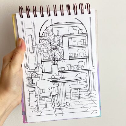 Bloco Livro de Colorir - Cômodos de Casa - Imagem 5