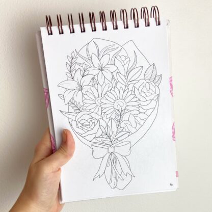 Bloco Livro de Colorir - Flores - Imagem 2