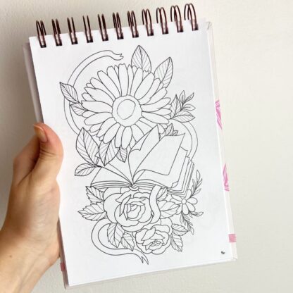 Bloco Livro de Colorir - Flores - Imagem 5