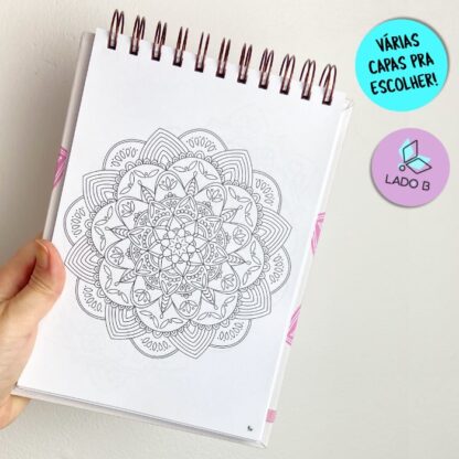 Livro colorir adultos mandalas